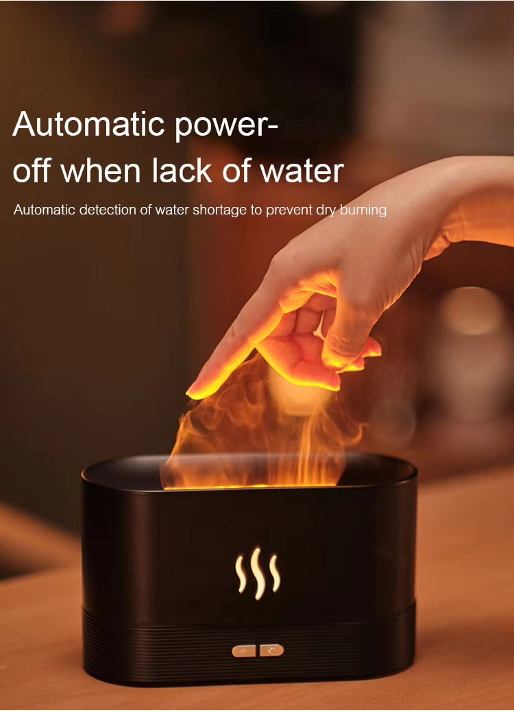 Aroma Diffuser Air Humidifier with Flame Effect
