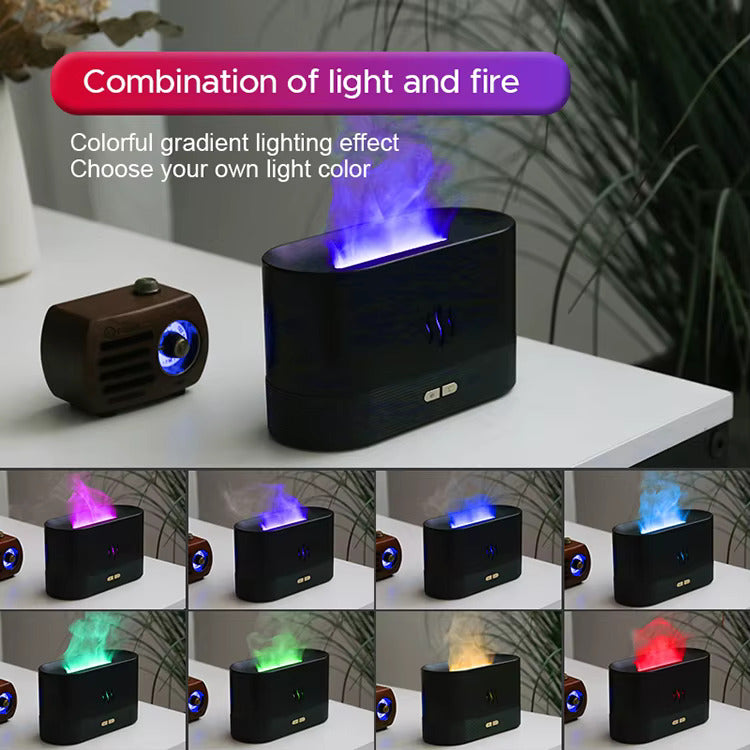 Aroma Diffuser Air Humidifier with Flame Effect