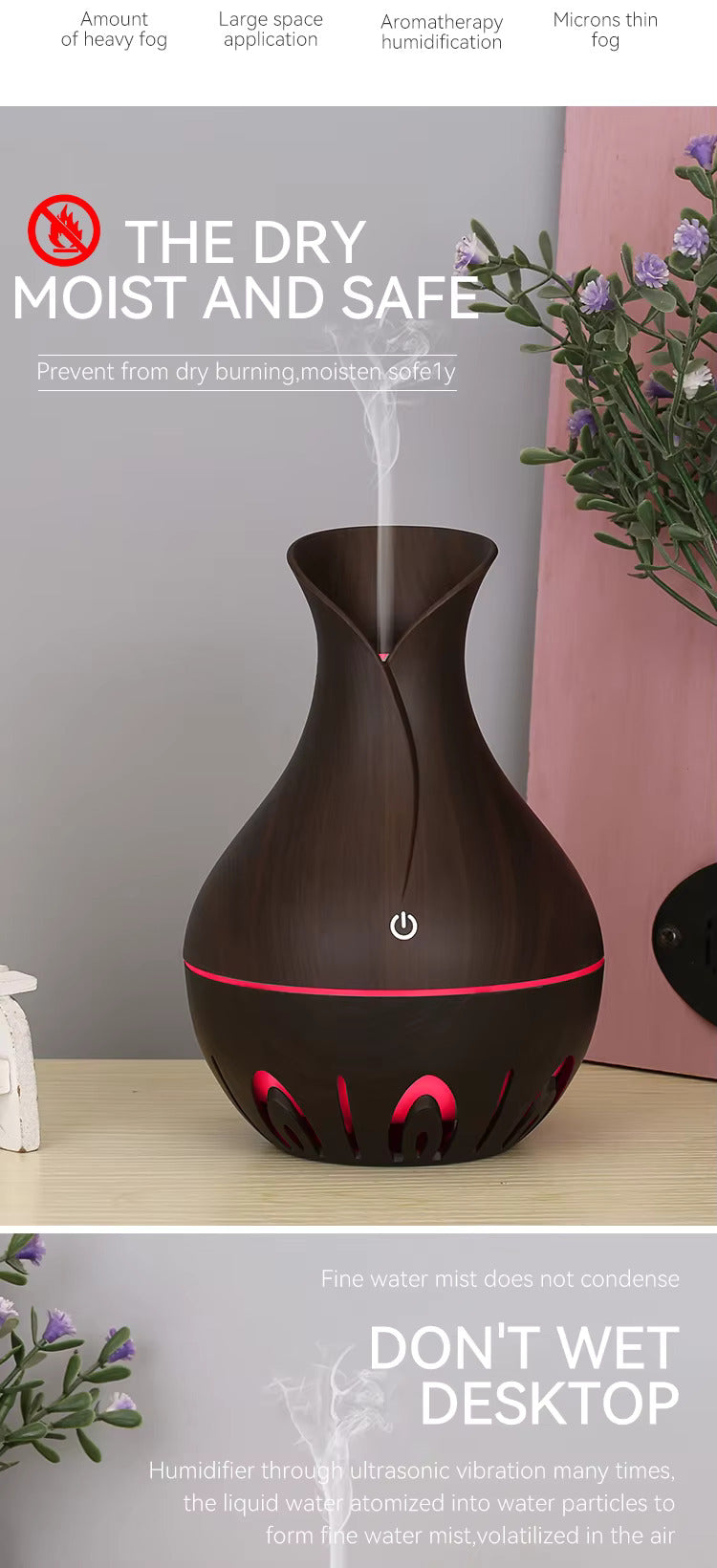 Vase humidifier