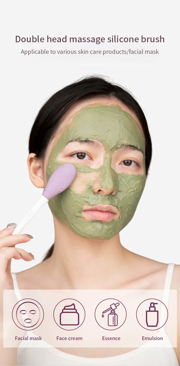 Double Head Silicone Face Mask Brush