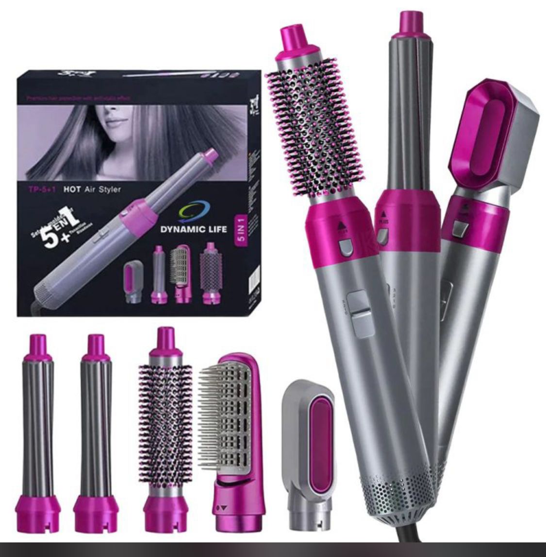 5 in 1 Hair Dryer Hot Air Brush